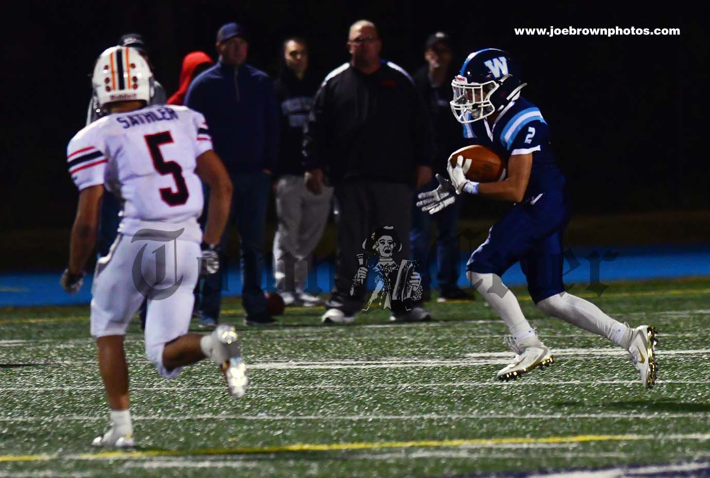 Wilmington High sophomore Joao Germano running the ball